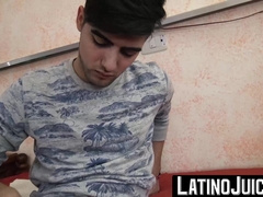 Nosey guy Benja climbs on top of me and lets me pound his fuck-hole