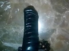 I fuck my ass with the 10.5 mm dildo