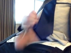 Suited Silver Fox Milks Off Solo