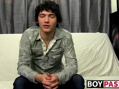 Twink Josh Bensan interviewed then wanked his dick
