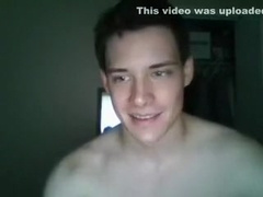 Handsome muscular guy showing off his big dick