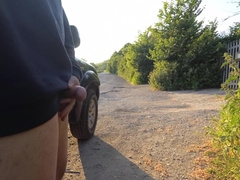 Teenage Wanking Off in Lay-by then Shooting Jizz