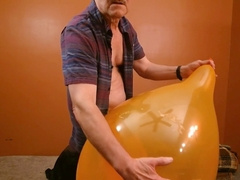 74) Balloon Inflate, jerk, cum, POP! - Balloonbanger
