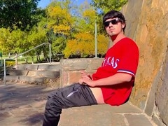 Jacking off, latino, big dick