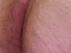 Gay fart fetish, hot squeaky and airy fart from chubby gay guy with pink anus