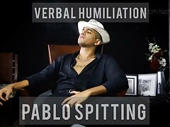 Pablo spitting - alpha latin male smoke deep and spit hard - macho humiliates you