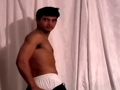 Horny young guy enjoying some solo action