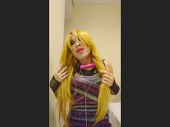 Crossdresser, amateur sissy, striptease