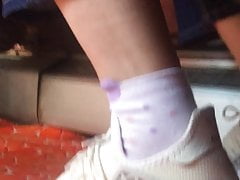 Persian feet in the bus