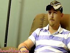 American amateur jerks off and cums in mature mans mouth