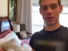 Hunks sneak into their friends room and make a hot mess