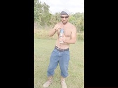 Alphawolf's outdoor pee show