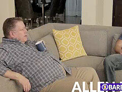 Roman Todd and Allen Lucas Sneak around the corner for bareback doggystyle