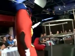 Naughty gay party with stripper