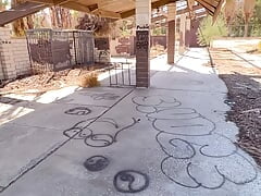 CRUISING PARK BIKING COCK HOT CUM ALMOST GOT CAUGHT