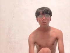 lil youngster spunks stinky his lingerie