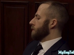 NEXT DOOR TABOO - Cocksucking jock breeds bearded stepdad till making him cum