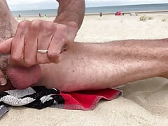 Cum on beach