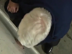 Moustach Step dad Suck And Play With A Cock In Toilet