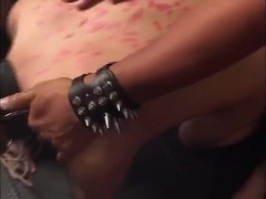 Asian Man In Leather Collar And Blindfold Enjoys Nas