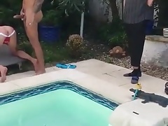 A fuck by the pool
