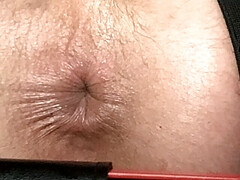 Big cock butt plug play