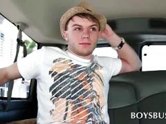 Buff dude with tattoos is fucked good by a young dick