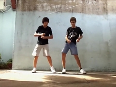Boys Dancing for Fun