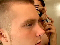 bony straighties shave their goes and masturbate