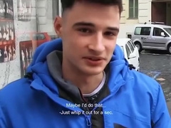 CZECH HUNTER - Amateur dude takes raw cock up his virgin ass for extra cash