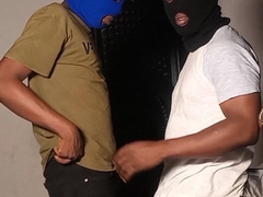 Kinky twunks screw in the garage