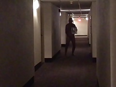 Hotel Hall Streaking Fun!