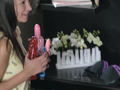 デカチン, デカパイ, ディルド, ハードコア, ハンガリー人, スパンキング, 三人, 妻