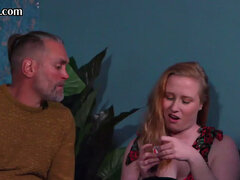 CFNM voyeurs watch babe fucked in other room