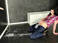 Lieveling, Mooie dikke vrouwen, Pijpbeurt, Fles, Bruinharig, Sperma shot, Hardcore, Alleen