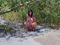 Milf Slut Got Caught Orgasming In The Woods