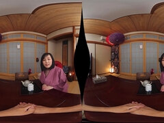 Asian babe with big boobs VR porn