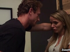 Lonely Wife Pristine Edge Gets Fucked Hard by Neighbor Ryan Mclane - Blonde Busty Babe Takes Big Cock
