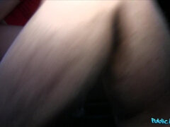 Leie, Blasen, Auto, Mutti, Im freien, Pov, Öffentlich, Muschi