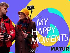 Checa, Gafas, Abuelita, Lencería, Maduro, Pelirrojo, Medias largas