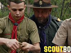 Язык в попке, Большой член, Минет, Затыкание рта, Геи, На природе