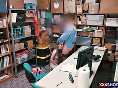 Blonde, Caught, Office