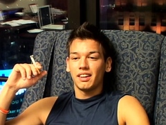 素人, フェティッシュ, ゲイ, オナニー, 喫煙, 一人