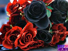 Grote lul, Grote mammen, Pijpbeurt, Bruinharig, Rondborstig, Handbeurt, Masturbatie, Tieten likken