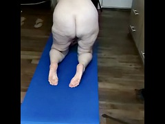素人, デカパイ, ブロンド, お婆さん, 熟年, 淫乱熟女, ヌード, 公共