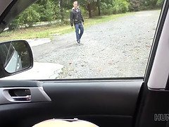 車, カップル, 浮気する, チェコ, ヨーロピアン, お金, ハメ撮り, ティーン
