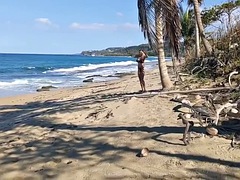 Playa, Tetas grandes, Masturbación, Maduro, Madres para coger, Solo, Tetas, Juguetes