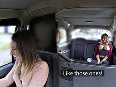 British lesbian cabbie pussylicking babe