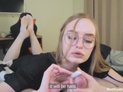 Leie, Blondine, Blasen, Spermaladung, Füsse, Reif, Mutti, Ablutschen