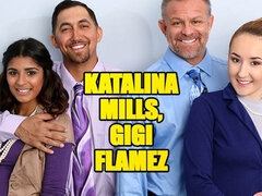Dad Crush featuring Katalina Mills and Gigi Flamez's paychecks dirt